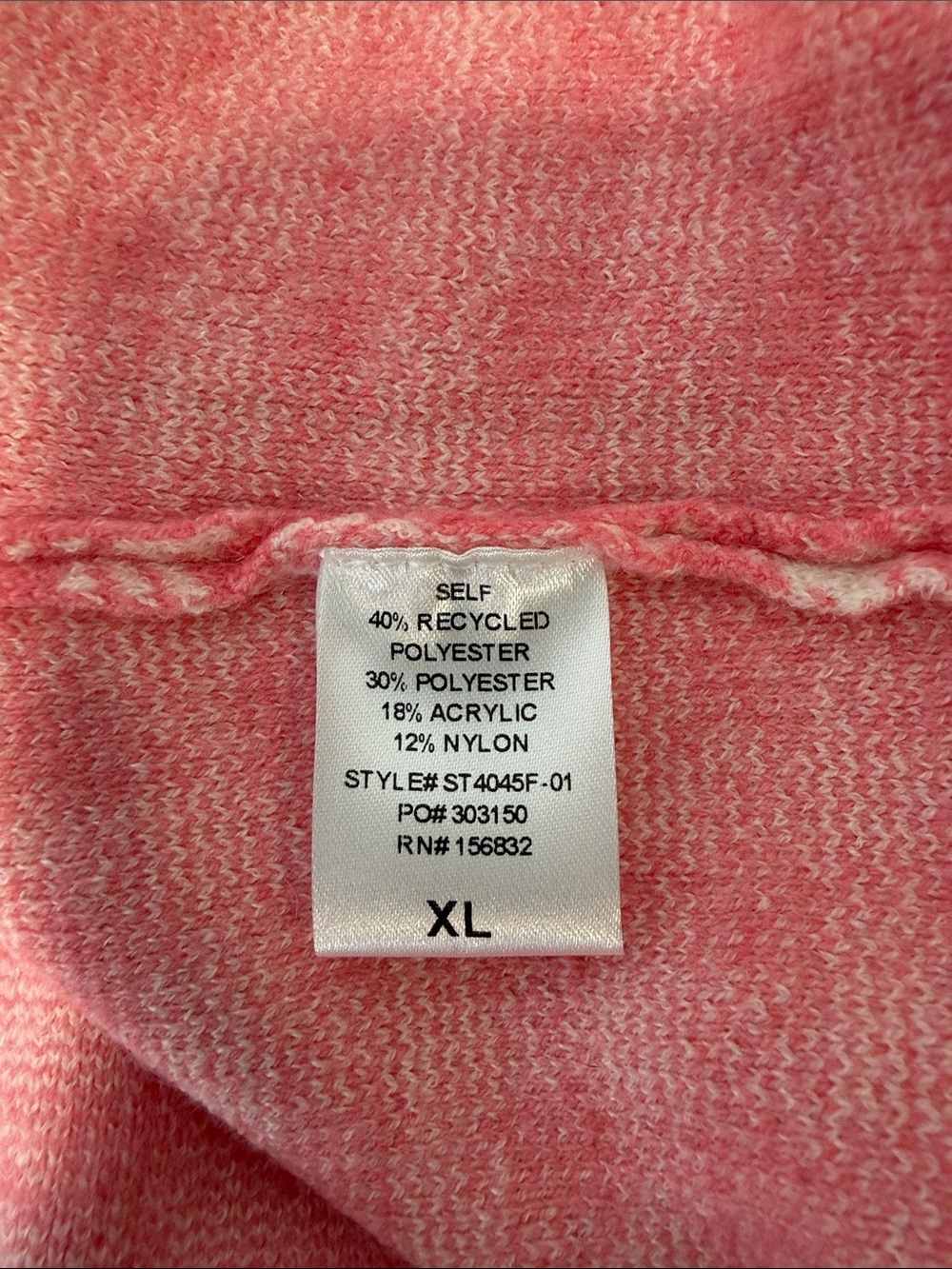 SO ME XL White Ivory Pink Gingham Knit Ruffle Trim Short Sleeve Sweater Top - Picture 12 of 13